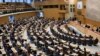 FILE - Pembukaan sidang Riksdag (parlemen Swedia) di Stockholm, Swedia, 27 September 2022. (Kantor Berita TT/Anders Wiklund via REUTERS)
