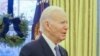 Président Joe Biden ya Etats-Unis ayambi président Félix Tshissekedi na ndako na ye ya mosala na Maison Blanche, na Washington DC, 16 décembre 2022. (Présidence ya RDC)