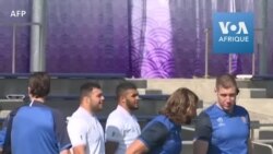 Entrainement avant la finale de la Coupe du Monde de rugby