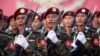 ၇၄ နှစ်မြောက် တပ်မတော်နေ့ အခမ်းအနားမှာ ချီတက်နေတဲ့ မြန်မာစစ်သားများ။ (မတ် ၂၇၊ ၂၀၁၉)